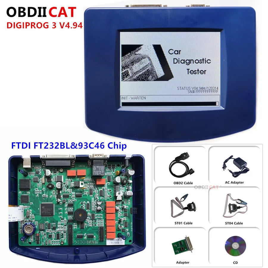 Digiprog3  corrección de KM con cable OBD2 ST01 ST04