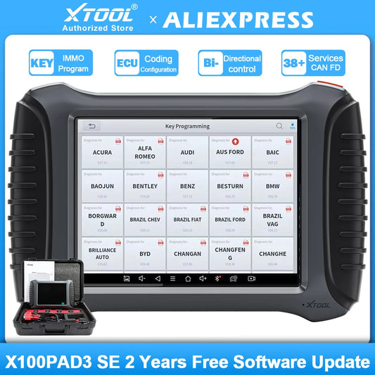 XTOOL X100 PAD3 Programador de llaves,maquina de diagnosis avanzada y ajusta odómetros