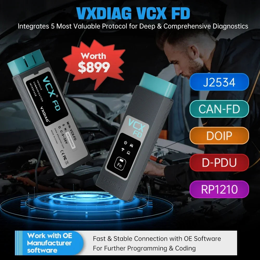 VXDIAG VCX FD Programacion de ECU Para FORD,MAZDA,OPEL,GM