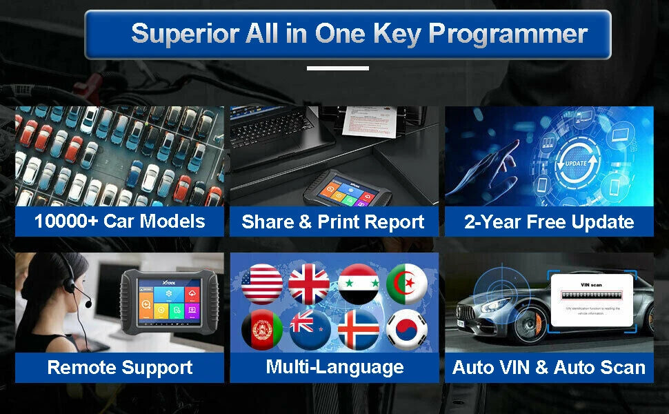 XTOOL X100 PAD3 Programador de llaves,maquina de diagnosis avanzada y ajusta odómetros