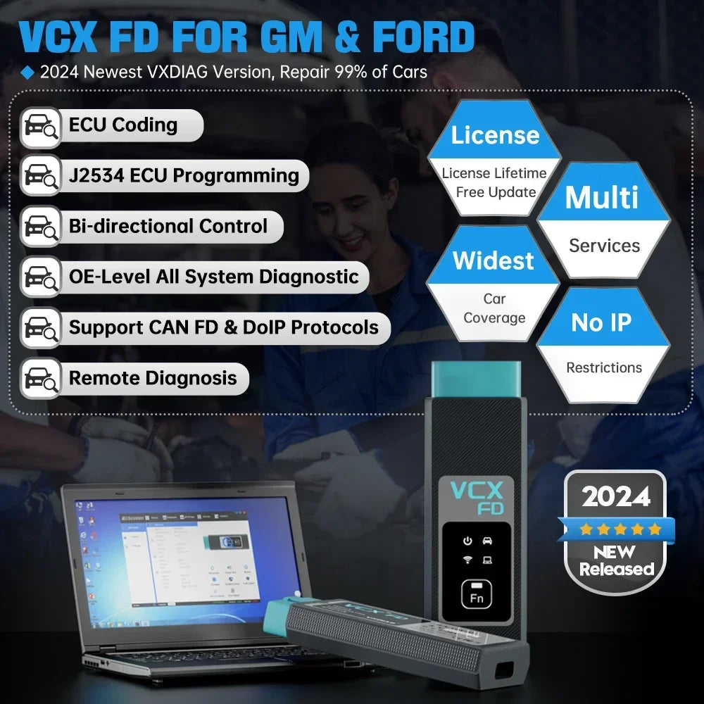 VXDIAG VCX FD Programacion de ECU Para FORD,MAZDA,OPEL,GM