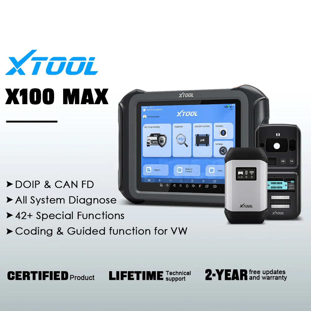 XTOOL X100 MAX Con KC501 Para programar llaves de BENZ/BMW/VW