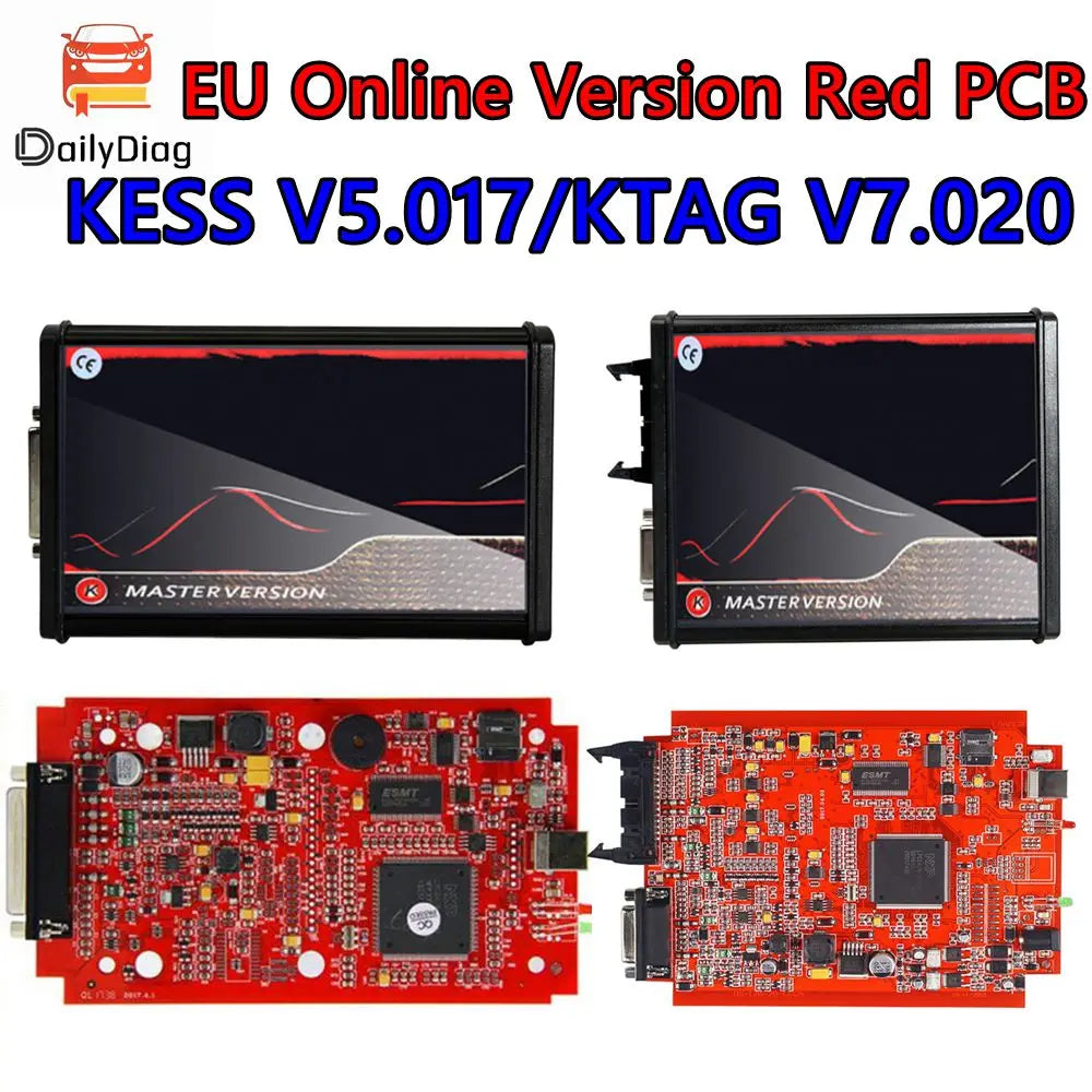 KESS V2.80 V5.01+ KTAG 4LED V7.020 V2.25